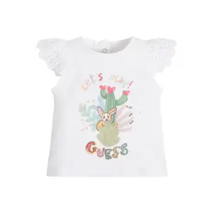 Girl's organic jersey T-shirt Guess image-1