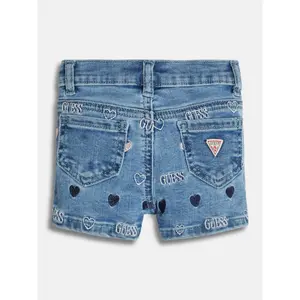 Girl's jean shorts Guess Heart image-3