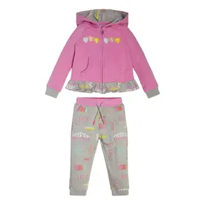 Zusammen sweatshirt à capuche + pantalon fille Guess Avctive image-0