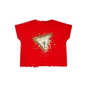 Soft organic jersey t-shirt for kids Guess image-1