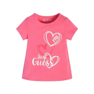 Soft organic jersey t-shirt for kids Guess image-1