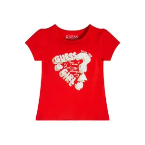 Soft organic jersey t-shirt for kids Guess image-1