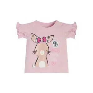 Soft organic jersey t-shirt for kids Guess image-1