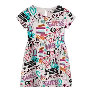 Girl's stretch jersey dress Guess image-1