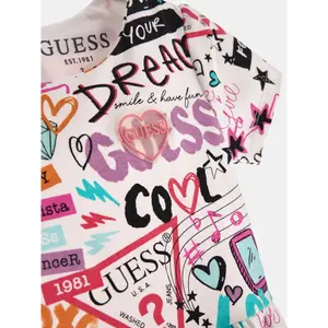 Girl's stretch jersey dress Guess image-4