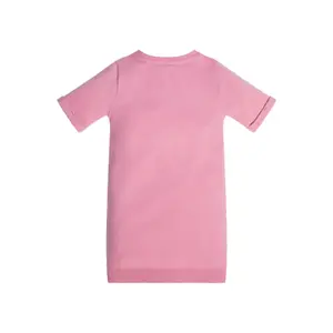 Girl's t-shirt dress with rolled up sleeves Guess image-0