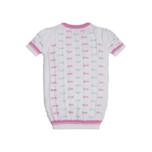 Organic cotton sweater dress for girls Guess image-1