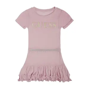 Girl's elastic viscose dress Guess image-0