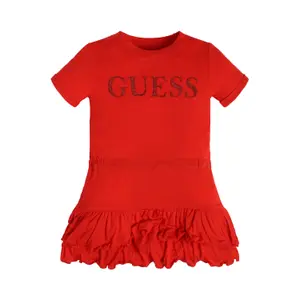 Girl's elastic viscose dress Guess image-0