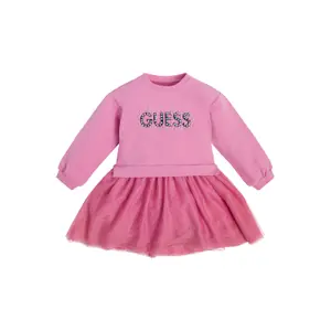 Kleid mit langen Ärmeln aus Mischgewebe, Mädchen Guess image-0
