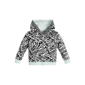 Sweat hooded baby girl cotton Guess image-0