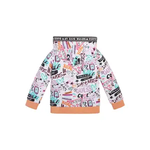 Sweat hooded baby girl cotton Guess image-3