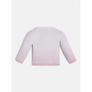 Organic cotton strass sweater for baby girl Guess image-1