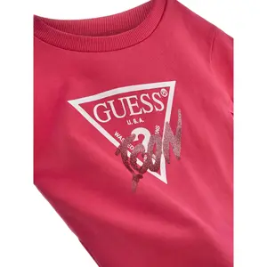 Baby girl long sleeve sweatshirt dress Guess French Terry image-2