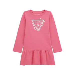Girl's long sleeve dress Guess Interlock image-0