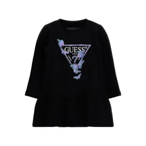 Sweat dress girl Guess Sleeves Interlock image-0