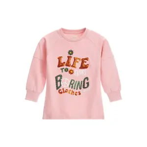 Baby girl terry cloth sweater dress Guess image-0