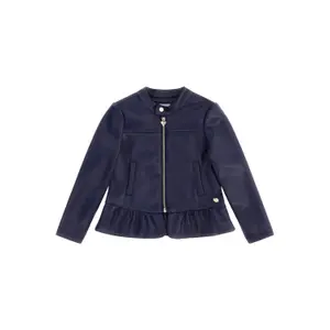 Girl's zipped leather jacket Guess image-0