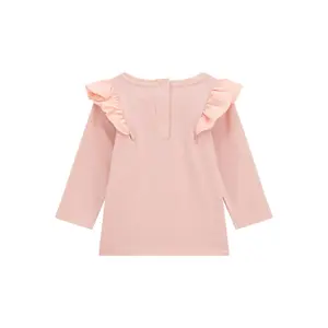 Ruffled shoulder T-shirt for baby girl Guess image-1