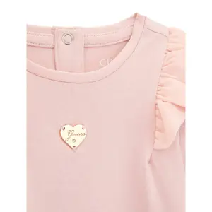 Ruffled shoulder T-shirt for baby girl Guess image-2