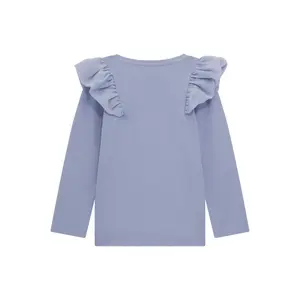 Ruffled shoulder T-shirt for baby girl Guess image-1