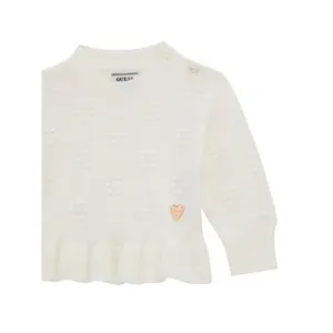 Girls' round neck sweater Guess image-2