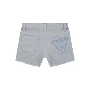 Girl's twill denim shorts Guess image-1