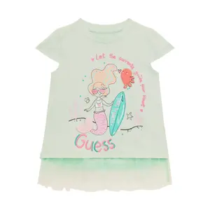 T-shirt w/chiffon girl Guess image-0