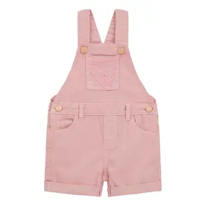 Macacão curto de sarja em ganga para rapariga Guess image-0