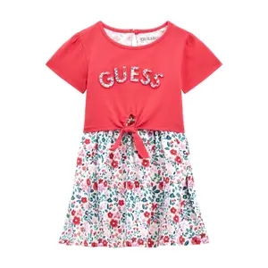 Girl's jersey t-shirt dress Guess image-0