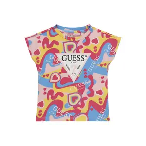 Baby t-shirt with stretch triangular logo Guess image-0