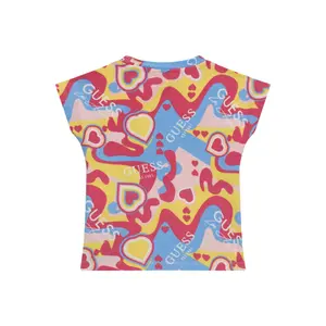 Baby t-shirt with stretch triangular logo Guess image-1