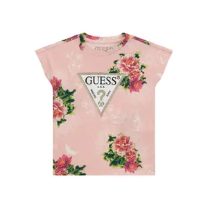 Baby t-shirt with stretch triangular logo Guess image-0