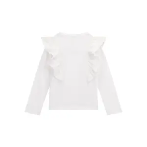 Long sleeve T-shirt with baby chiffon Guess Flounces image-1