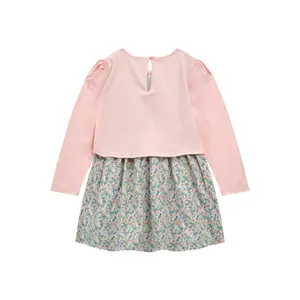 Stretch Jersey Dress with Long Sleeves for Baby Girl Guess image-1