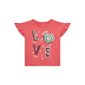 Ruffle T-shirt for baby girl Guess image-0