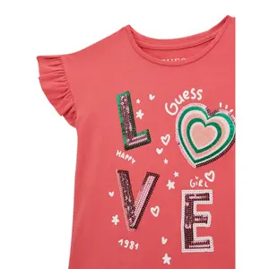 Ruffle T-shirt for baby girl Guess image-2