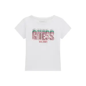 Sequin T-shirt for girls Guess Est 1981 image-0