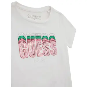 Sequin T-shirt for girls Guess Est 1981 image-2
