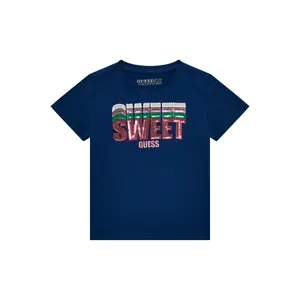 Baby girl sequin t-shirt Guess Est 1981 image-0