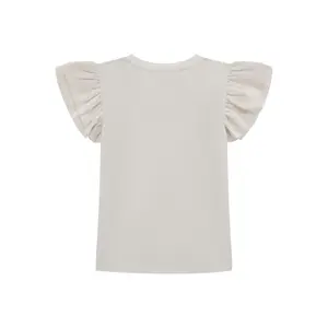 Ruffled chiffon T-shirt for baby girl Guess image-1
