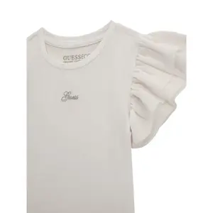 Ruffled chiffon T-shirt for baby girl Guess image-2