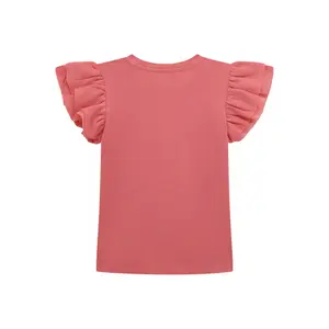 Ruffled chiffon T-shirt for baby girl Guess image-1