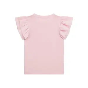 Ruffled chiffon T-shirt for baby girl Guess image-1