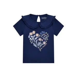 Girl's fancy collar t-shirt Guess image-0