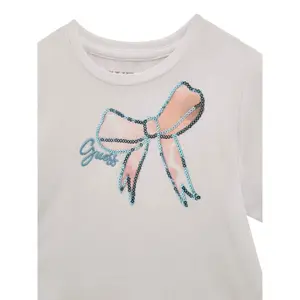 T-shirt with chiffon for baby girl Guess image-2