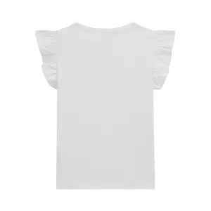Ruffled mesh t-shirt for girls Guess image-1