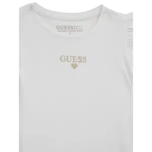 Ruffled mesh t-shirt for girls Guess image-2