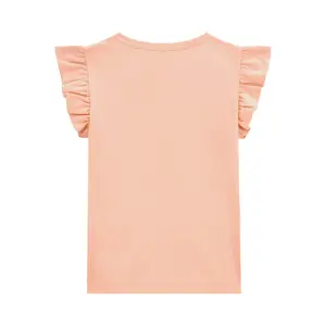 Ruffled mesh t-shirt for girls Guess image-1