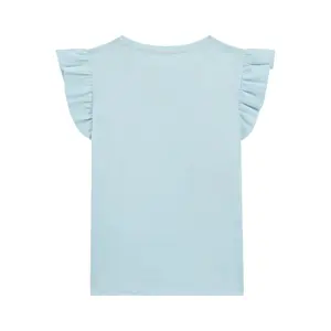 Ruffled mesh t-shirt for girls Guess image-1